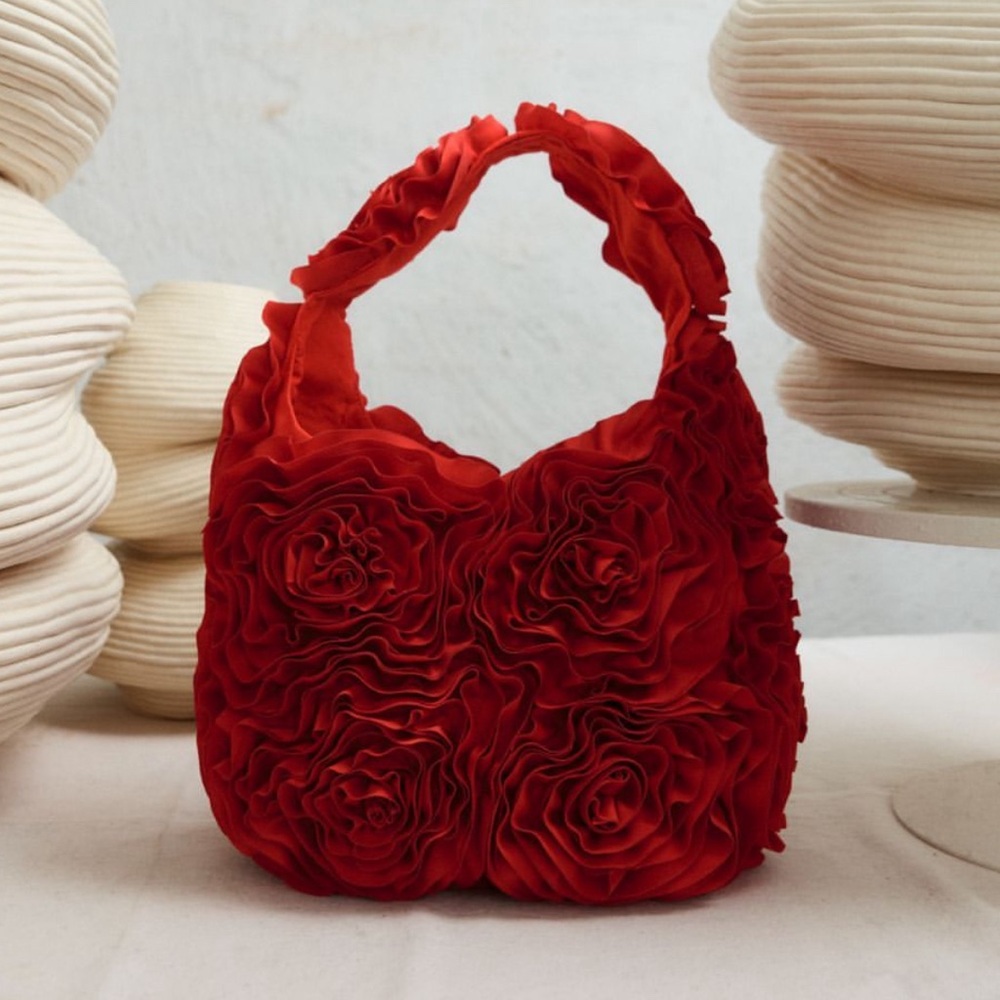 Aje Rosie Mini Handbag in Scarlet Red